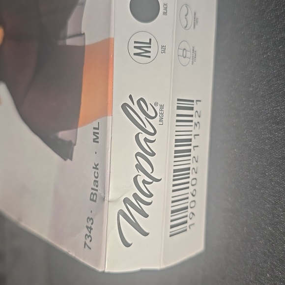 MAPALE LINGERIE BABYDOLL WITH UNDERWIRE/MATCHING G-STRING-BLACK-SIZE:ML - Picture 3 of 3